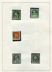 Dienstmarkensammlung im gestempelter Auführung aufgezogen in kleinem ...