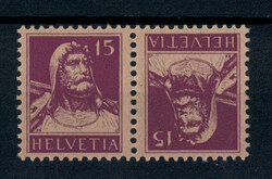 Kehrdruck Tell 15Rp violett, SBK Nr. K9, postfrisch. Attest Berra ...