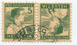 Appenzellerknabe, SBK Nr. K11, gut gezähnt, entwertet mit ...