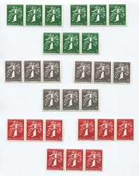 Landesausstellung 1939, waagrechte Dreierstreifen, SBK Nr. Z25 a - ...