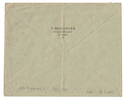 Zwischensteg Tell Aufbrauchsausgabe, SBK Nr. S16 auf Brief mit SBK Nr ...