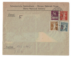 Ganzsache Schweizerische Nationalbank Tellknabe 3Rp orange und Tell ...