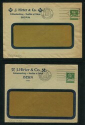 Ordner mit Sammlung von diversen gelaufenen Privatganzsachen, die ...