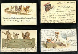 Hunde: Sammlung von 88 Ansichtskarten zum Thema Hunde. Ein grosser ...