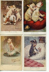 Hunde - Bonzo: Kleines Lot von 35 Ansichtskarten des Hundes Bonzo. ...
