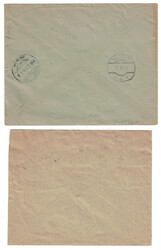 Lot von 2 Briefen, Zst. Nr. 4-9 (ohne Nr. 7) auf Brief nach Ungarn ...