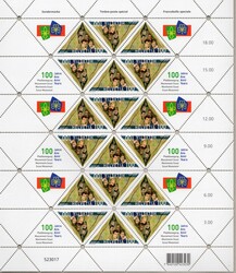 Sondermarke Europa 100 Jahre Pfadibewegung, SBK Nr. 1230, je ein ...