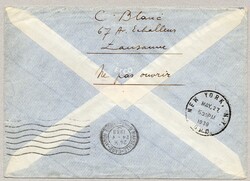 Marseille - New York 1939, SLHB Nr. FF 39.2c, mit rückseitigem ...