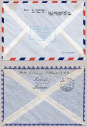 Amsterdam - Johannesburg KLM-Probeflug 1946, SLHB Nr FF 46.3, Zwei ...