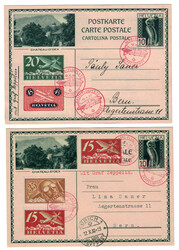 5655: Suisse - Airmail stamps