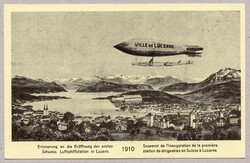 Landung des Zeppelins Europa N2A am 30.5.1974 in Luzern. Erste ...
