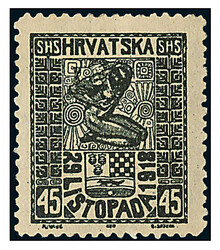 1918, Selbständigkeitserklärung, 10-45 Fil., 4 Werte kpl., ungebr. ...