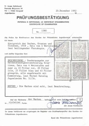 1918, Selbständigkeitserklärung, 10-45 Fil., 4 Werte kpl., ungebr. ...