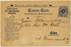 140: Deutsches Reich Stadtpost - Ganzsachen