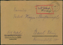 1291: Gebühr bezahlt, Belege 45-48, Notmaßnahmen