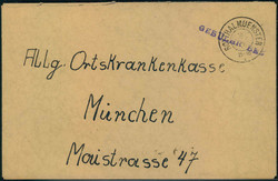 1291: Gebühr bezahlt, Belege 45-48, Notmaßnahmen
