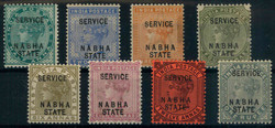 3195: Indien Staaten Nabah - Dienstmarken