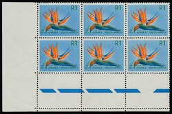 1971 R1 decimal definitive, wmk. 'RSA' tete-beche, Harrison paper. ...