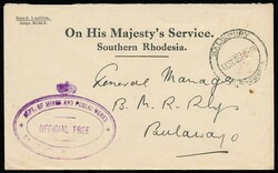 1934 19th December, printed 'On His Majesty's Service' envelope ...