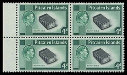 PITCAIRN ISLANDS 1951 KGVI definitive 4d black and emerald-green. ...
