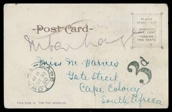 Postal History 1905 (December), incoming picture postcard from the ...
