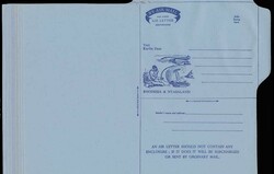 1960 set of eight Tourist Publicity Air Letters, each with a ...