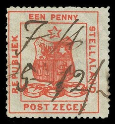 STELLALAND 1884 1d red. Fine used with manuscript initials ‘FH’ ...