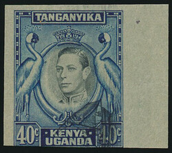 KUT 1952 40c KGVI definitive. Plate proof impression of the complete ...