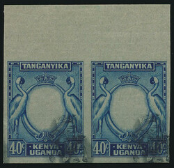 KUT 1952 40c KGVI definitive. Plate proof impressions of the frame ...