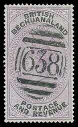 1888 Unappropriated Dies £5 lilac and black. Bearing a forged ...