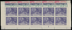 SARAWAK 1949 UPU, set of four values blocks of ten being the lower ...