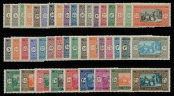 SENEGAL 1914-33 local market definitive, complete set of 44 values, ...