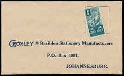 c1943 printed small advertising wrapper for Croxley Stationery, ...