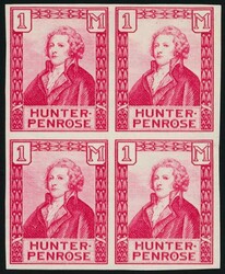 1929 Hunter Penrose essay. Denominated at '1M' in carmine German ink, ...