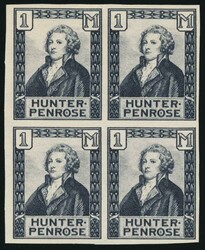 1929 Hunter Penrose essay. Denominated at '1M' in black English ink, ...