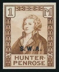 1929 Hunter Penrose essay. Denominated at '1M' in brown German ink, ...