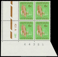 1971 6c decimal definitive, 'RSA' tete-beche wmk., Harrison paper ...