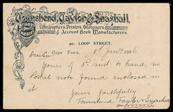 Postal History / Advertising 1906 (8th January), KEVII ½d green ...