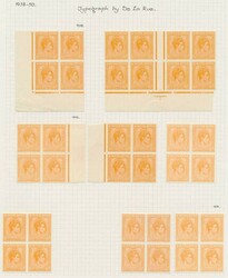 ST. KITTS-NEVIS 1938-50 KGVI 1½d orange definitive. Group of eight ...