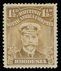 1½d, perf. 15, ochre group. An extraordinary weak impression, ...