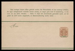 Postal Stationery Wrapper 1899 (May), 2d brown and green postal ...
