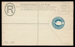 Registered Postal Stationery Envelope 1901 KEVII 4d light (greyish) ...