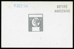 OIL RIVERS PROTECTORATE 1894 De La Rue ESSAY DIE PROOF for an ...