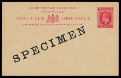 Postal Stationery Card 1902 KEVII 1d carmine-red postal stationery ...