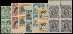 COOK ISLANDS 1932 KGV pictorials. Set of 7 values plus additional ...