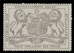 STELLALAND / Revenue 1884 issue without monogram. 2/6 greyish brown, ...
