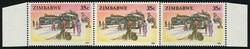 1990 35c definitive, horizontal strip of five across the sheet, ...