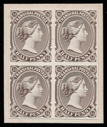 1880 Bradbury Wilkinson QV ‘Bourne Head’ design. An IMPERFORATE ...