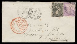 1879 (13th May), Transvaal / Cape of Good Hope combination franking ...