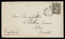 1880 (12th January), envelope addressed to England. Bearing a single ...